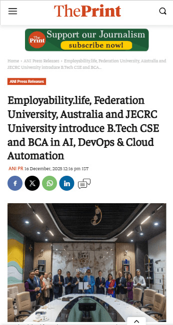 JECRC University News - ANI News
